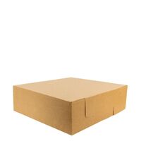 FIBRE KRAFT CAKE BOX 8X8X4 - PK 100