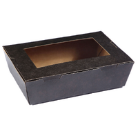 WINDOW LUNCH BOX SMALL BLACK (700ML)