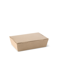 LUNCH BOX BROWN SMALL 150X100X45MM