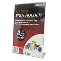 SIGN HOLDER SLANTED A5 148X210X50MM