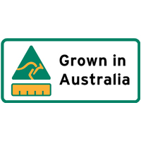 LABEL GROWN IN AUSTRALIA 33X17MM