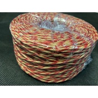 TWINE TWO-TONE RED/NATURAL 2MMX100M