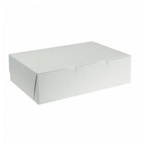 CAKE BOX 1/2 SLAB 385X425X100MM  50PK