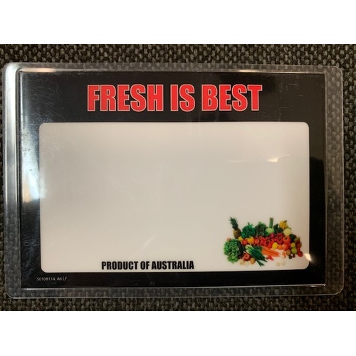 LAMINATED CARD A6 FRESH IS BEST BLACK