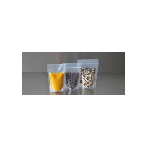 CLEAR STAND UP POUCH 100G 120X200X70MM