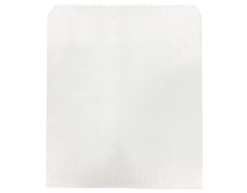 PAPER BAG GLASSINE 4FLAT WHITE 255X240MM
