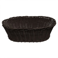 POLY BASKET OVAL DARK 580X390X200MM