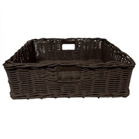 POLY BASKET DARK W/HANDLES 500X400X160MM