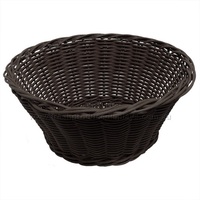 POLY BASKET ROUND DARK 400X400X200MM