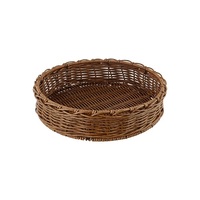 POLYWICKER BASKET ROUND EARTH 400MM