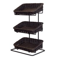 COUNTER STAND + 3XDARK POLYWICKER BASKET