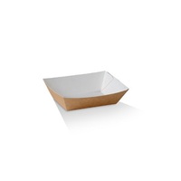 UNCOATED PAPER FOOD TRAY #1 95X55X35MM
