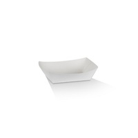 WHITE UNCOATED PAPER TRAY #1 95X55X35MM