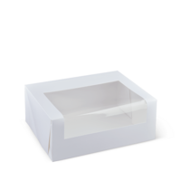 CUPCAKE BOX 06 WHITE NO INSERT - PK50