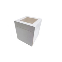 CAKE BOX WHITE 8X8X12" TALL