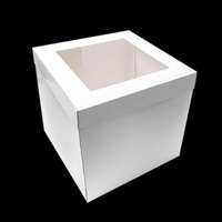 CAKE BOX WHITE 12X12X12" TALL WINDOW PK5