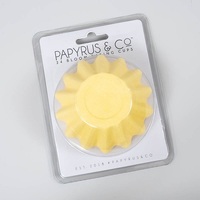 BAKING CUP BLOOM PASTEL YELLOW PK24