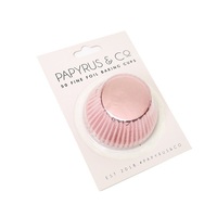 BAKING CUP FOIL PASTEL PINK 44MM PK50