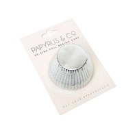 BAKING CUP FOIL SILVER 44MM PK50