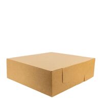 FIBRE KRAFT CAKE BOX 9X9X4 - PK 100