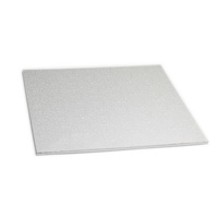 MASONITE CAKE BOARD SQUARE 12" SILVER