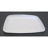 12" RECTANGLE PLATTER WHITE