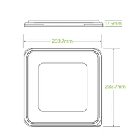 PET LID FOR 1750 PULP PLATTER