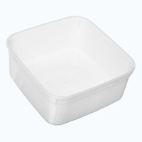 2L WHITE REUSABLE FOOD TUB