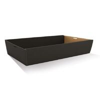 BLACK CATER TRAY LARGE 560X255X80MM