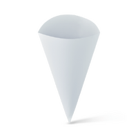 FOOD CONE LARGE WHITE