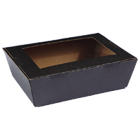 WINDOW LUNCH BOX LARGE BLACK (1900ML)
