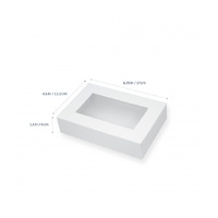 **PK25** WINDOW 2 COOKIE BOX RECTANGLE