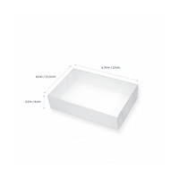 2 COOKIE BOX RECTANGLE W/CLEAR LID PK50