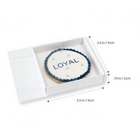 WINDOW COOKIE BOX WHITE SINGLE 9X9X2CM