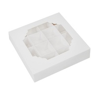 WHITE WINDOW TREAT BOX W/INSERTS 16 CAV