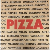 PIZZA BOX  9" PRINTED *CITIES"