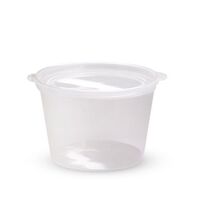 PORTION CONTAINER PP 75ML HINGED LID