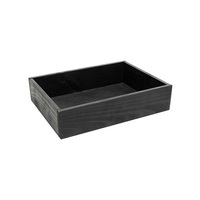 PINE CRATE BLACK PREMIUM 400X300X95MM