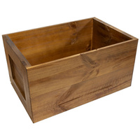 PINE CRATE DARK STAIN 560X380X300MM