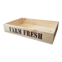 PINE CRATE 560X375X110MM "FARM FRESH"