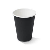 12OZ CUP SINGLE WALL BLACK *PAC*