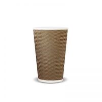 16OZ CUP TRIPLE WALL BROWN IPS