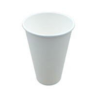 16OZ LOCKEY SINGLE WALL CUP WHITE (90MM)