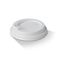 80MM COFFEE LID 6/8OZ - WHITE