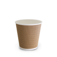 8OZ TAN TRIPLE WALL CUP  (90MM)