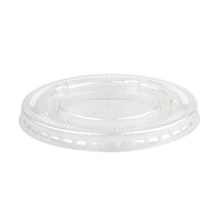 FLAT LID FOR 14OZ-24OZ PET CUPS PK50