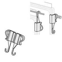 HANGING CLIP CLEAR SET2 SIDE & TOP HANG