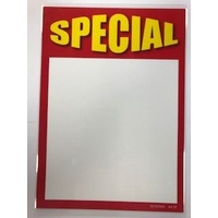 LAMINATED CARD A4 SPECIAL RED