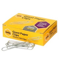 MARBIG PAPER CLIPS 50MM GIANT