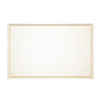 GIFT CARD WHITE/ GOLD LINE 10X6.5CM PK50
